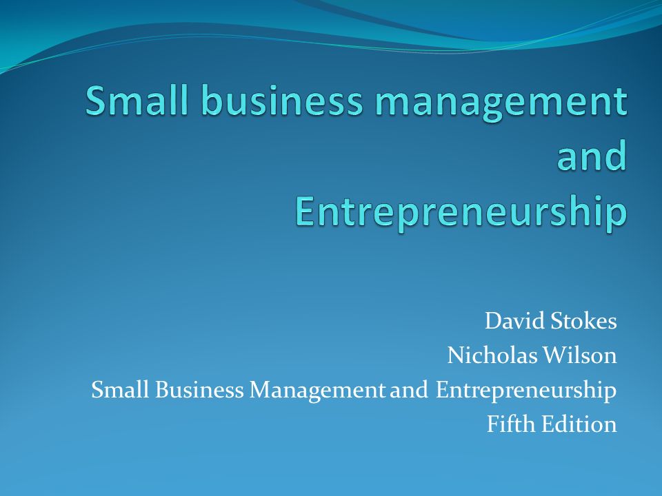 Small Business Management and Entrepreneurship Certificate (Undergraduate)